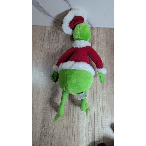 Vintage Grinch Christmas Plush Toy 18" In Santa Suit By Hallmark Cards - Picture 3 of 10